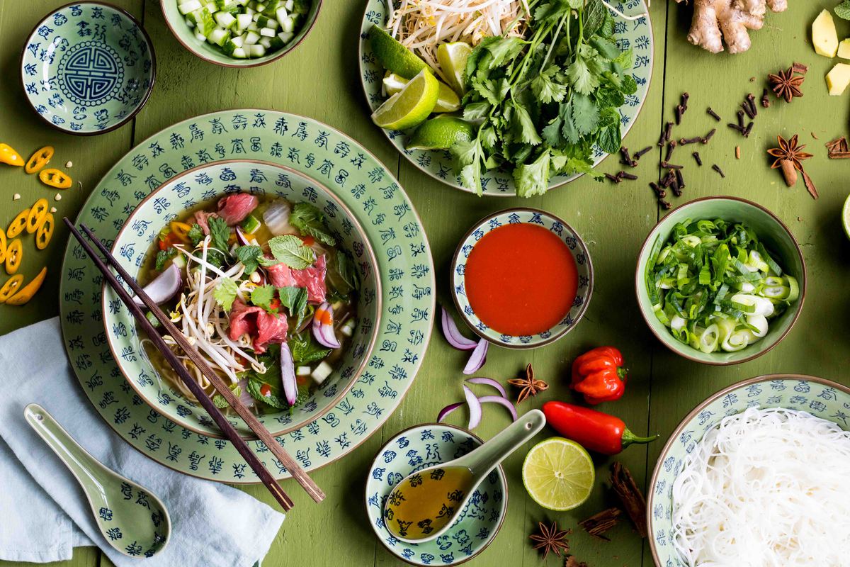 Beef Pho Met Mihoen En Wokgroente