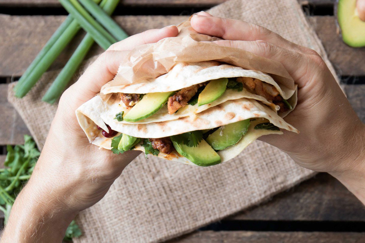 Gegrilde Quesadilla Met Avocado