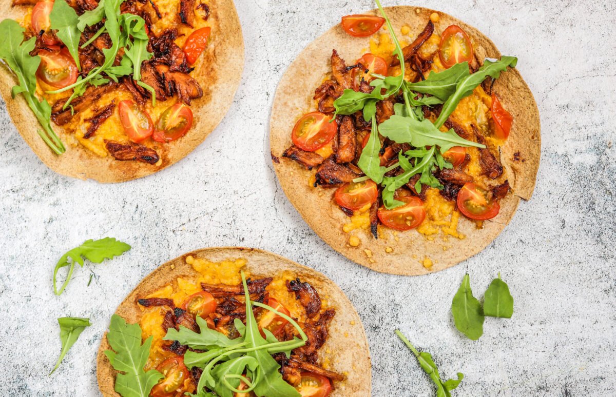 Wrap Pizza Met Pulled Chicken