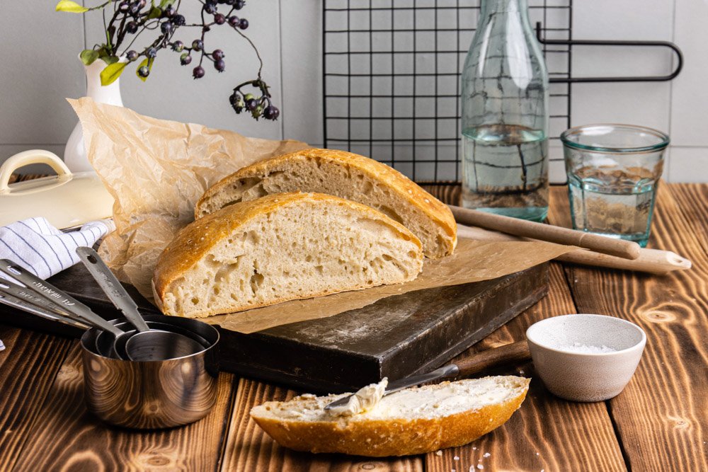 brood bakken zonder kneden