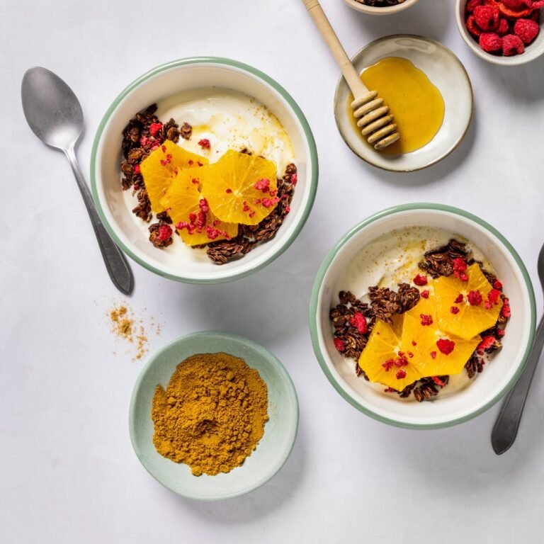 Griekse yoghurt bowl met crunchy home-made granola