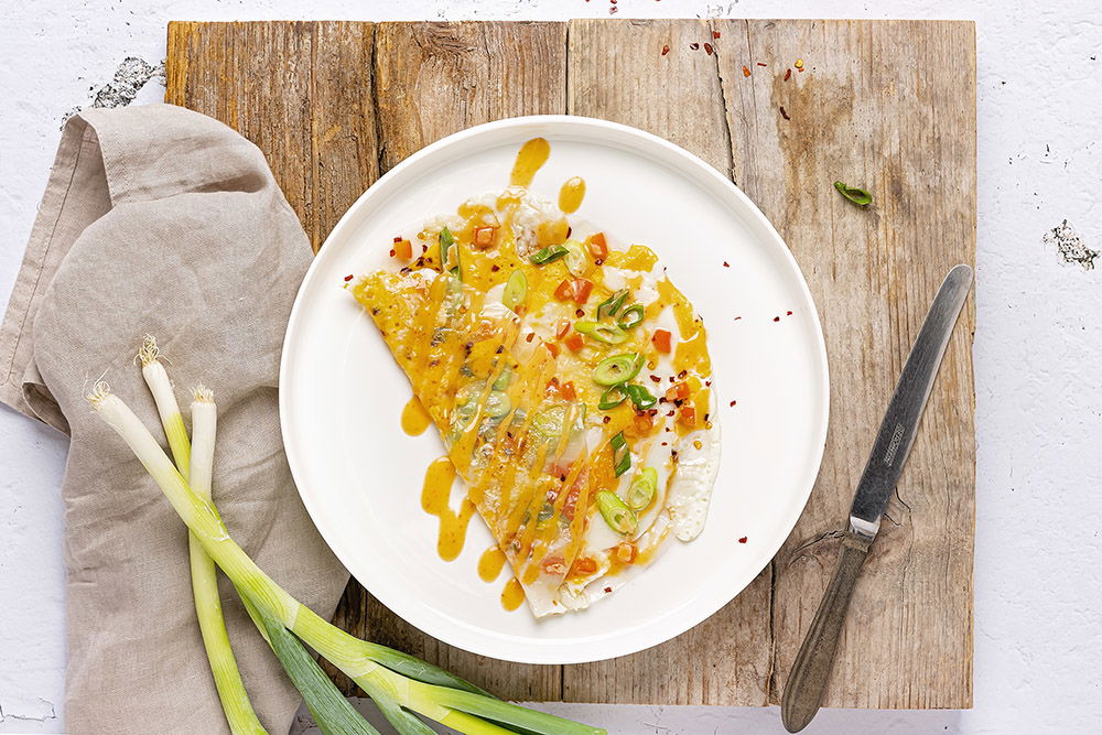 Rijstpapier 'quesadillas' Met Ei
