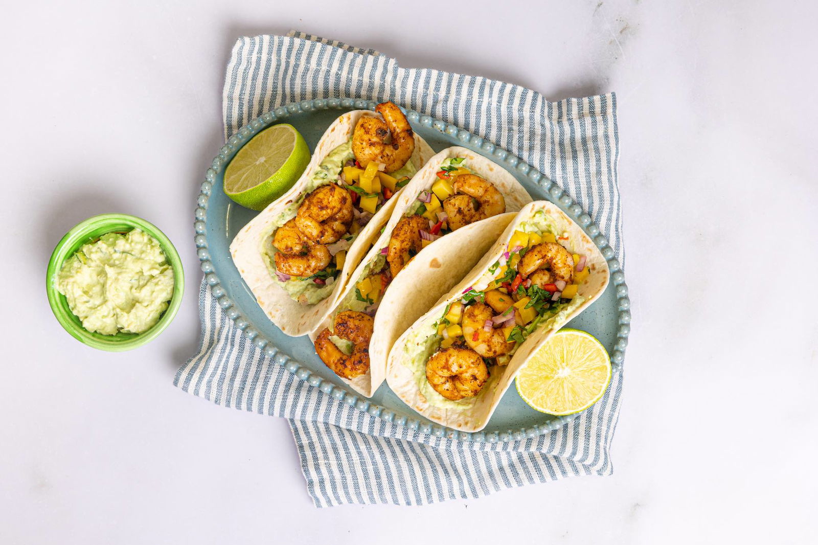 Chipotle Garnalen Taco's Met Guacamole