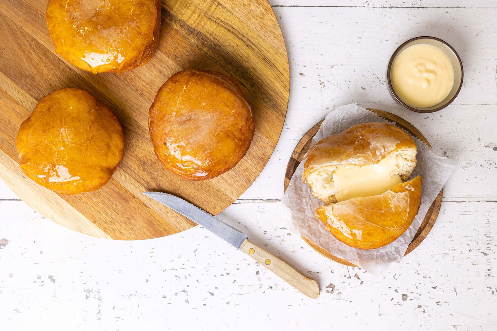 Crème brûlée donuts