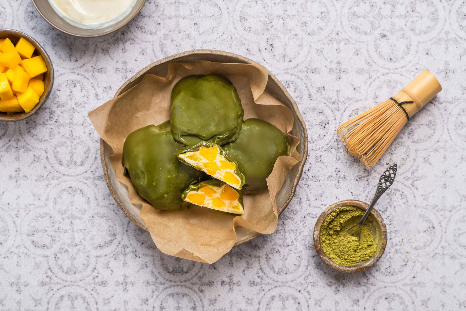 Yoghurt Matcha Bites