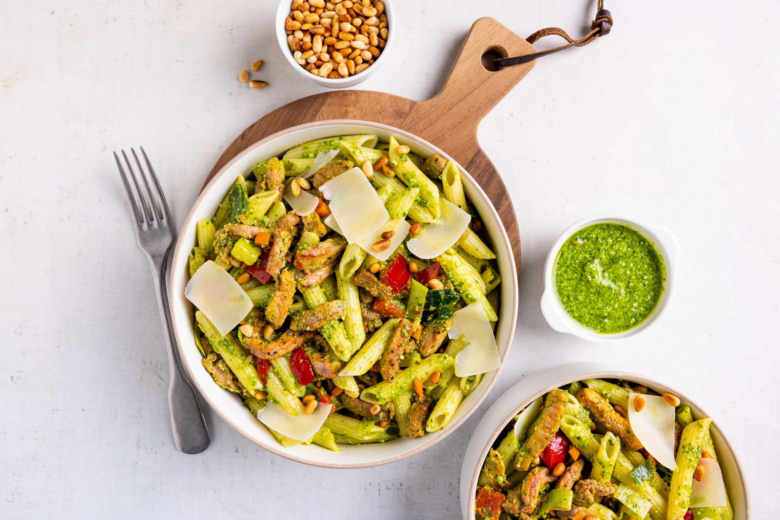 Pasta Pesto Met Italiaanse Roerbakgroente 1