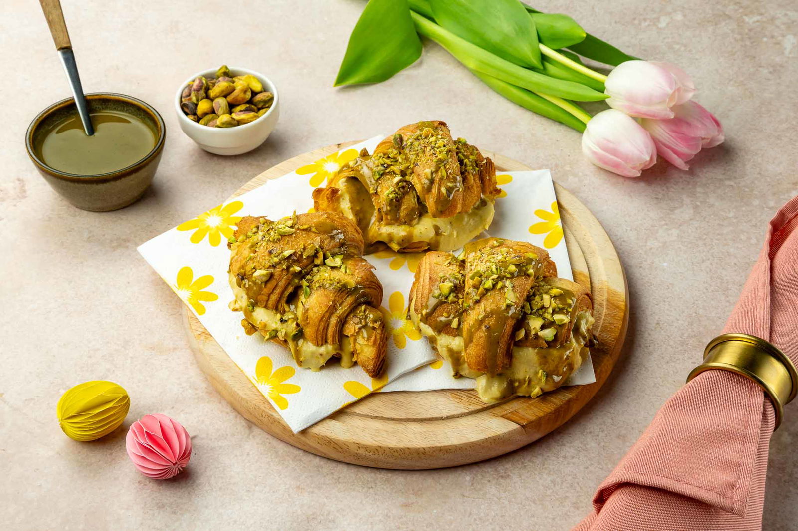 Pistache croissants