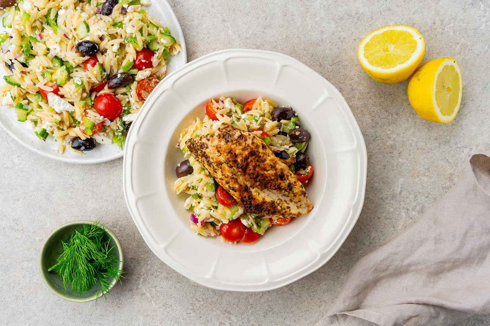 griekse orzo salade